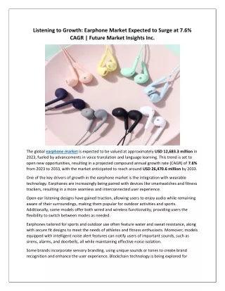 Earphone Market