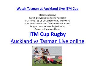 tasman vs auckland live stream itm cup