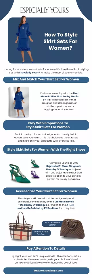 How To Style Skirt Sets For Women