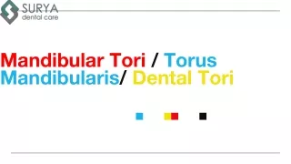 Mandibular Tori - Surya Dental Care