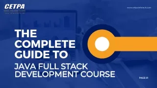 The Complete Guide to Java Full Stack Development Course