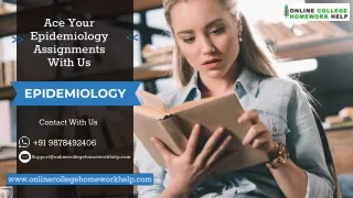 Comprehensive Epidemiology Homework Help Services