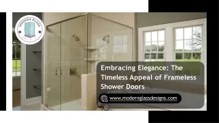 Elegant Frameless Shower Doors for a Modern Bathroom - Modern Glass Designs