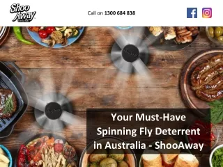 Your Must-Have Spinning Fly Deterrent in Australia – ShooAway