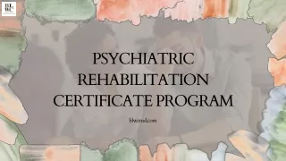 Become a Certified Psychiatric Rehabilitation Specialist at Best Level Wellness Center