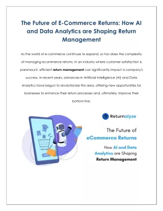 The Future of E-Commerce Returns_ How AI and Data Analytics are Shaping Return Management