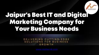 Jaipur's Best IT and Digital Marketing Company for Your business Needs