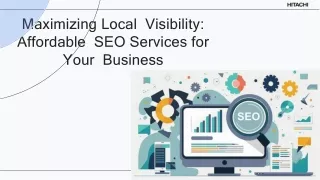 Maximizing Local Visibility Affordable SEO Services for Your Business