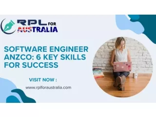 Software Engineer ANZCO 6 Key Skills for Success