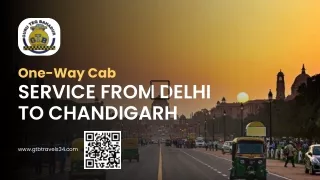 Delhi to Chandigarh One-Way Cab: Quick & Convenient