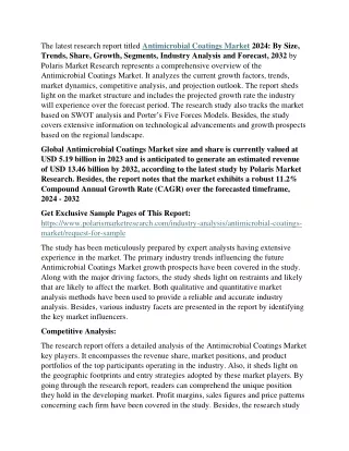 Antimicrobial Coatings Market