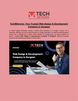 TechMetronix_  Web Design & Development Company in Gurgaon