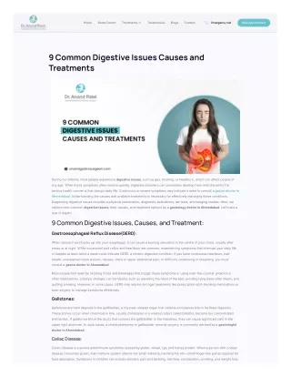 Common digestive issues: causes, symptoms, & treatment option
