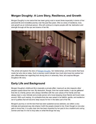 Morgan Doughty_ A Love Story, Resilience, and Growth