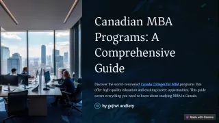 Top International Canada Colleges for MBA