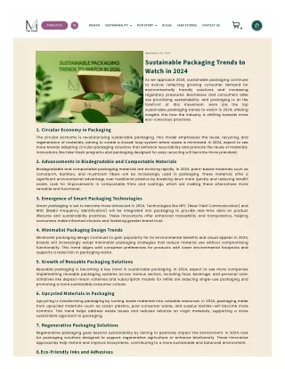 Sustainable Packaging: Eco-Friendly Solutions