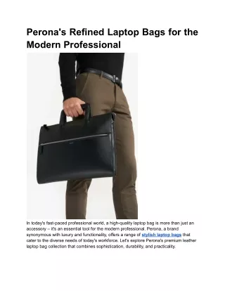 "Stylish Laptop Bags | Trendy and Functional Designs for All Occasions"