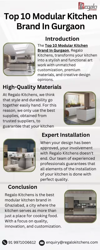 Top 10 Modular Kitchen Brand In Gurgaon