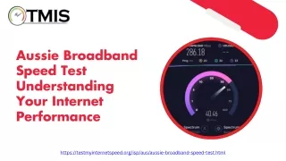 Aussie Broadband Speed Test  Understanding Your Internet Performance
