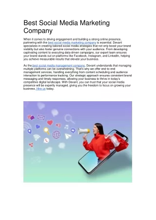 Best Social Media Marketing Company