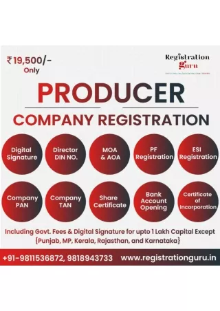 producer registarion in india