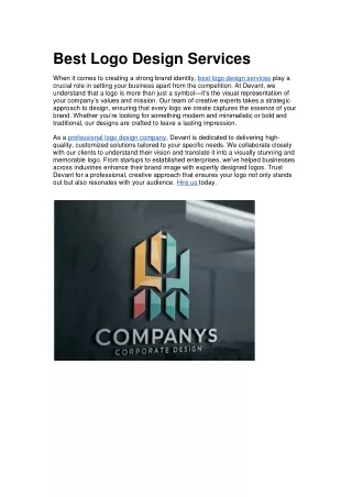 Best Logo Design Services