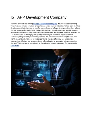 IoT APP Development Company