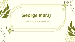 George Maraj - A Revolutionary Thinker From New York