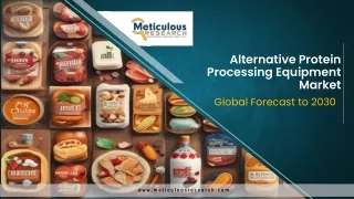 Alternative Protein Processing Equipment Market