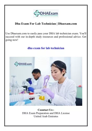 Dha Exam For Lab Technician  Dhaexam.com