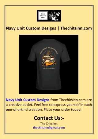 Navy Unit Custom Designs  Thechitsinn.com