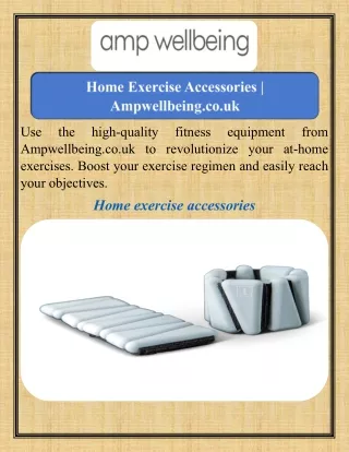 Home Exercise Accessories   Ampwellbeing.co.uk