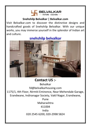 Snehshilp Belvalkar  Belvalkar.com