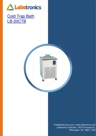 Cold Trap Bath 7 L.