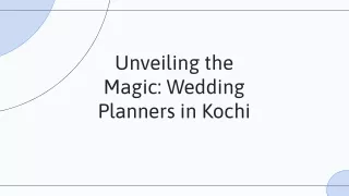 Wedding planners in Kochi