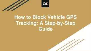 Vehicle GPS Tracking