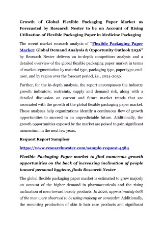 Flexible Packaging Paper Market