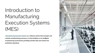 Manufacturing Execution systems- PPT september