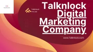 Talknlock's Red and Yellow Creative Digital Marketing Presentation