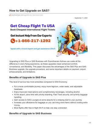 skybluetrips.com-How to Get Upgrade on SAS