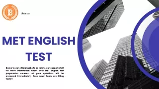 Are You Searching For Met English Test