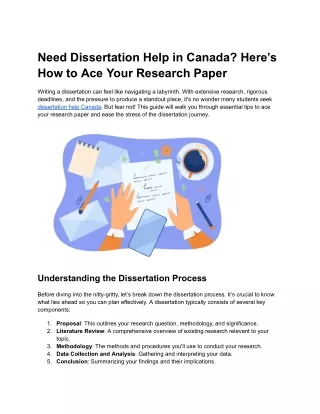 Need Dissertation Help in Canada
