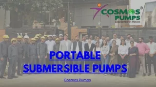 Portable Submersible Pumps- cosmos pumps