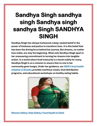 Sandhya Singh sandhya singh Sandhya singh sandhya Singh SANDHYA SINGH