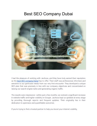 Best SEO Company Dubai