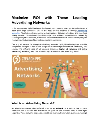 Advertising Networks