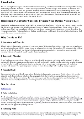 Hardscaping Contractor Suncook: Bringing Your Outside Eyesight to Life