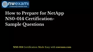 How to Prepare for NetApp NS0-014 Certification- Sample Questions