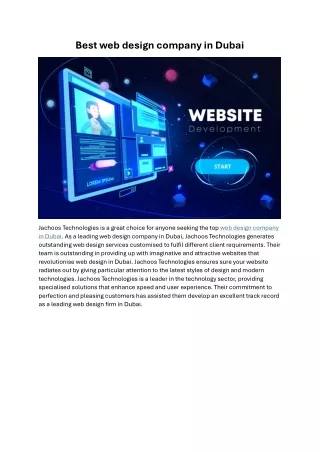 best web design company in dubai