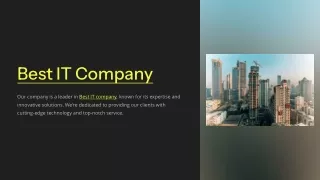 Unveiling the Best IT Company: Leaders in Innovation and Excellence